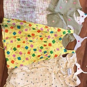 3 Girls spring/summer dresses sold as group.